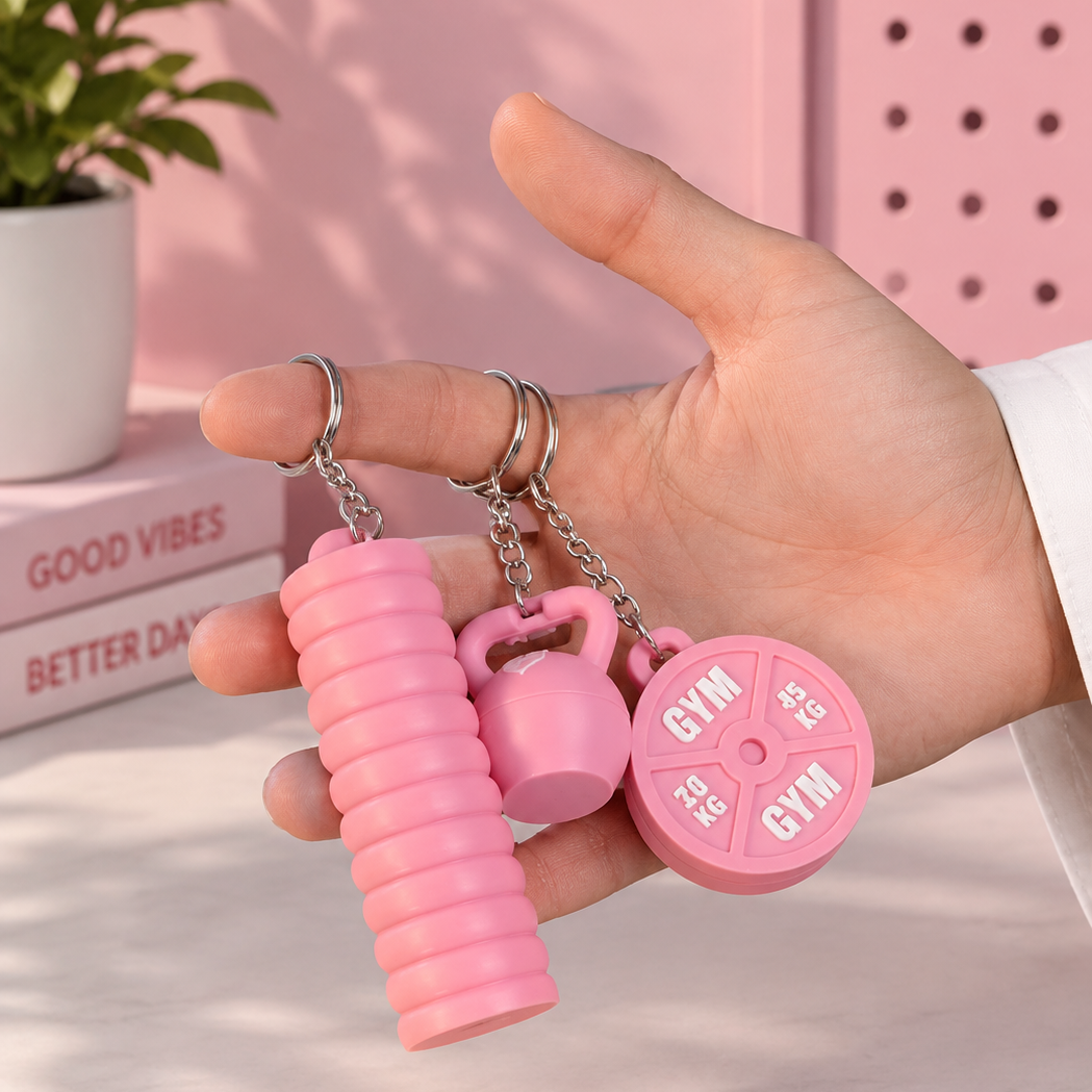 lip gloss holder, kettlebell ring holder, and chain holder (bundel)